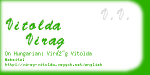 vitolda virag business card